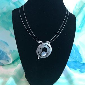 Christopher Poly Wearable Art Pewter Necklace